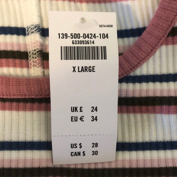 Abercrombie & Fitch Striped Crop Top - Picture 3 of 3